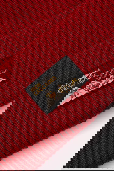 Beanie Columbia Ribbed Knit Beanie with High Cascades Patch Rød | 2092601, 2