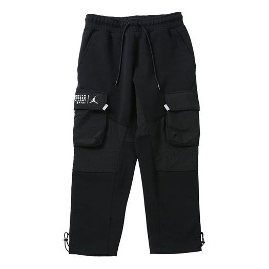 Cargo bukser Jordan Jordan 23 Engineered Knit Cargo Pants Sort | CZ8275-010
