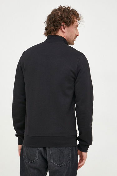 Sweatshirt Lacoste Brushed Fleece Zippered Sweatshirt Sort | SH9622, 1