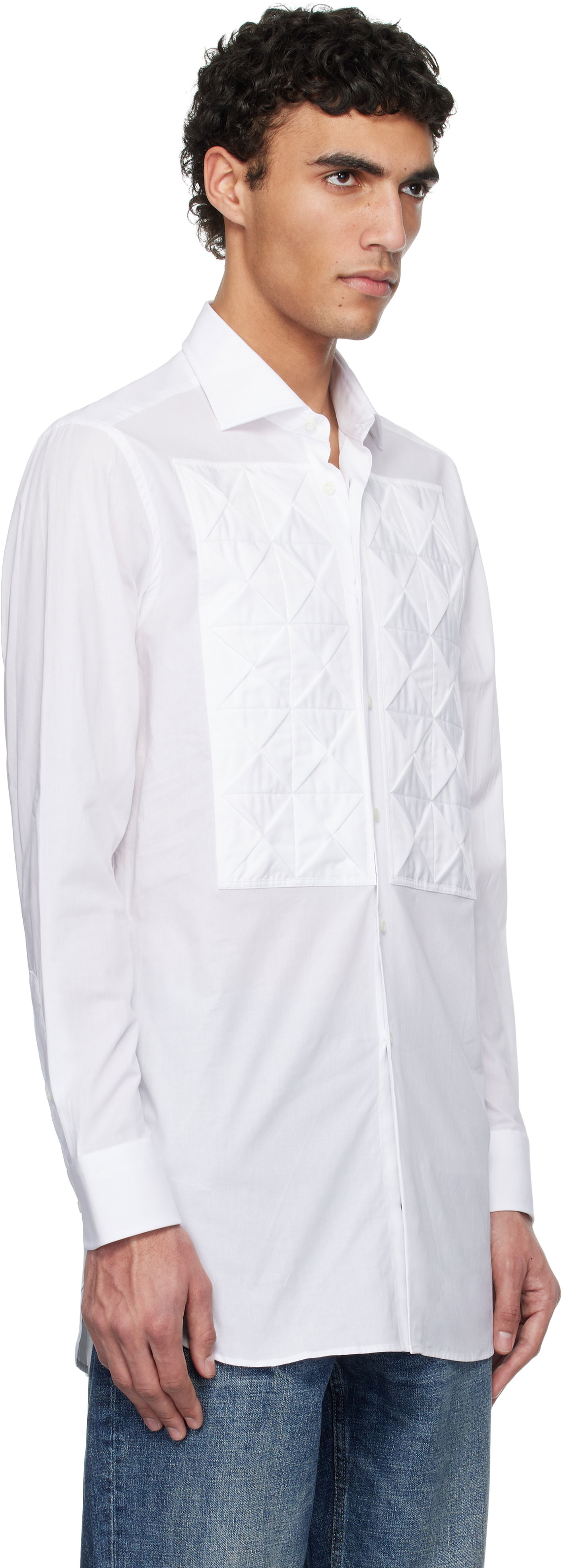 Skjorte Junya Watanabe Junya Watanabe Guy Rover Edition Customized Shirt Hvid | WO-B022-051, 1