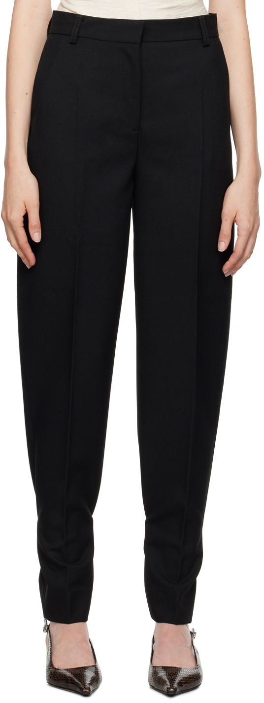 Bukser TOTEME Slouch Trousers Sort | 244-WRB0213-FB0314, 0