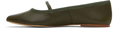 Tøj A.P.C. A.P.C. Swan Ballerina Flats Grøn | PXBVQ-F53295, 2