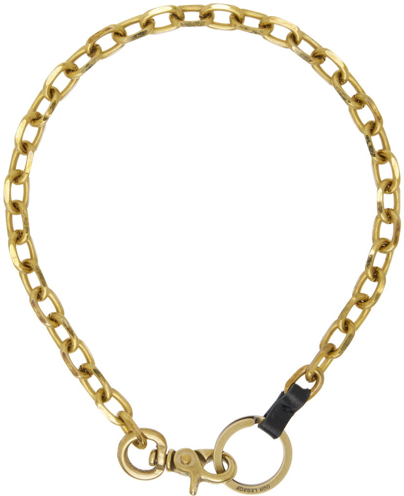 Halskæde OUR LEGACY Gold Ladon Necklace Gul | A4248LRB