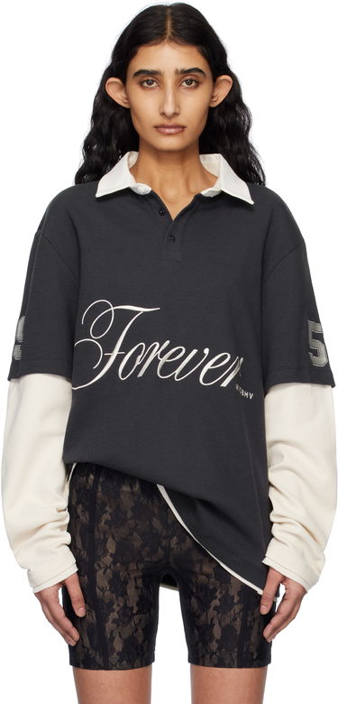 Polo skjorte MISBHV MISBHV 'Forever' Double Layer Polo Sort | 250W152, 0