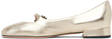 Sneakers og sko Valentino Valentino Garavani Mary-Jane Ballerina Flats with Crystal Embellishment Metalisk | 6W2S0LL7RKP, 2