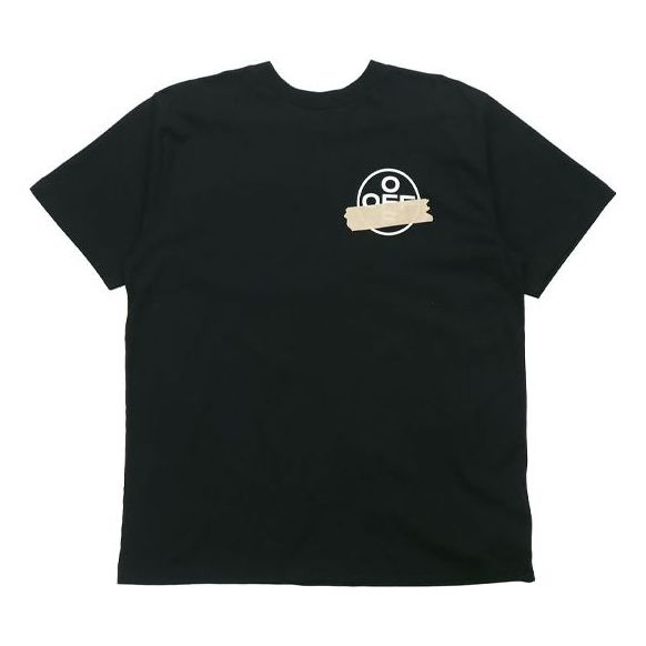 T-shirt Off-White Tape Arrows Oversized Short Sleeve T-Shirt Sort | OMAA038R201850021048