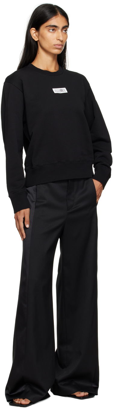 Sweatshirt Maison Margiela MM6 Maison Margiela Logo Patch Sweatshirt Sort | S52GU0247 M25025, 3