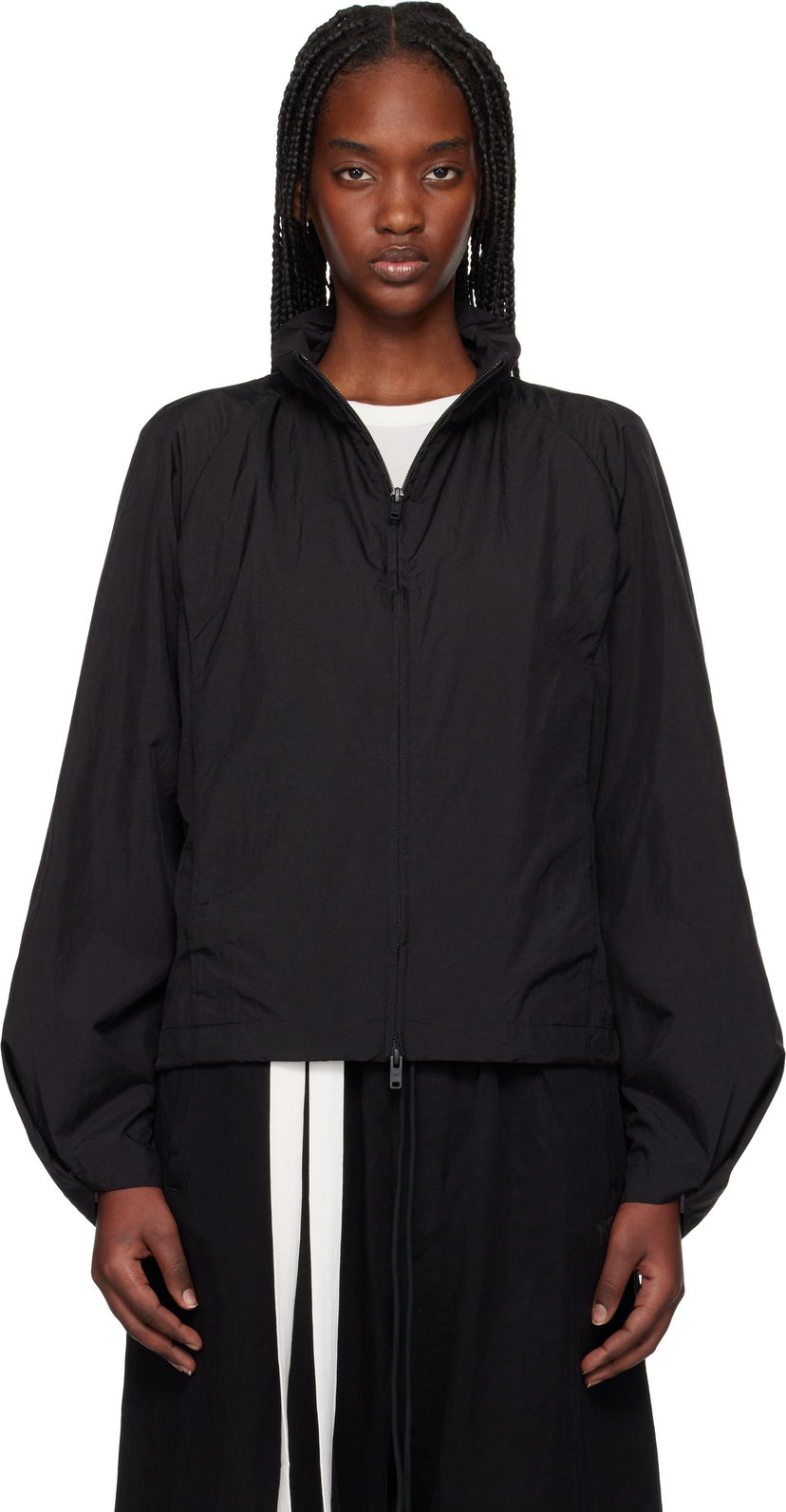 Vindjakke Y-3 Y-3 Nylon Cropped Jacket Sort | JD1478