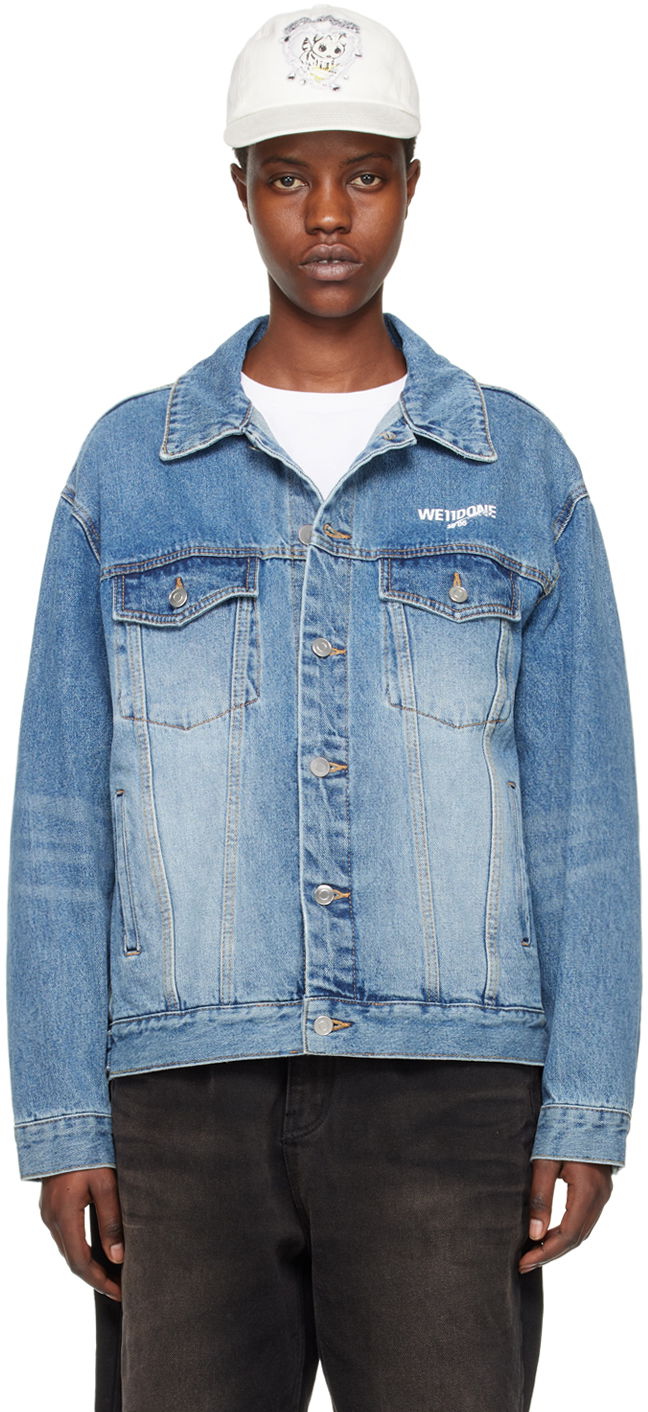 Jakke We11done We11done Faded Denim Jacket Blå | WD-DJ1-23-913-U-BL, 0