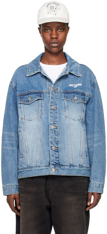 Jakke We11done We11done Faded Denim Jacket Blå | WD-DJ1-23-913-U-BL, 0