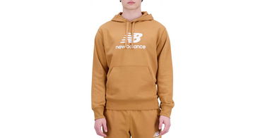 Sweatshirt New Balance Essentials Stacked Logo French Terry Beige | mt31537-tob, 1
