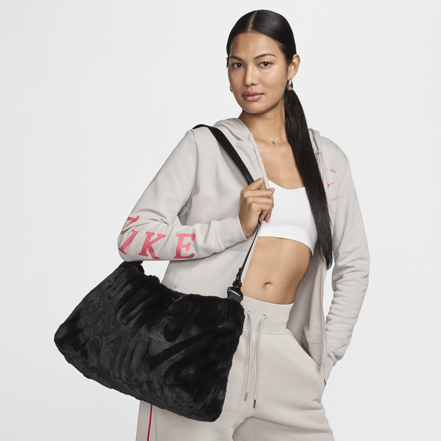 Mulepose Nike Faux Fur Tote Bag Sort | FZ1323-010, 0