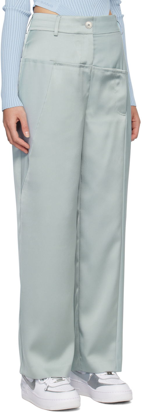 Bukser Feng Chen Wang Feng Chen Wang Paneled Trousers Blå | FWS15TR14, 1