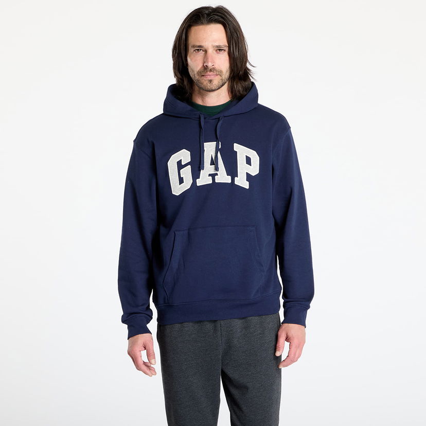 Sweatshirt GAP Logo Hoodie Mørkeblå | 868453-07