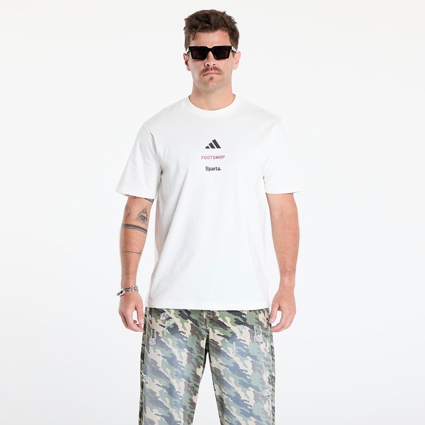 T-shirt adidas Performance Footshop x Sparta Logotype Tee Hvid | FTSHP_492