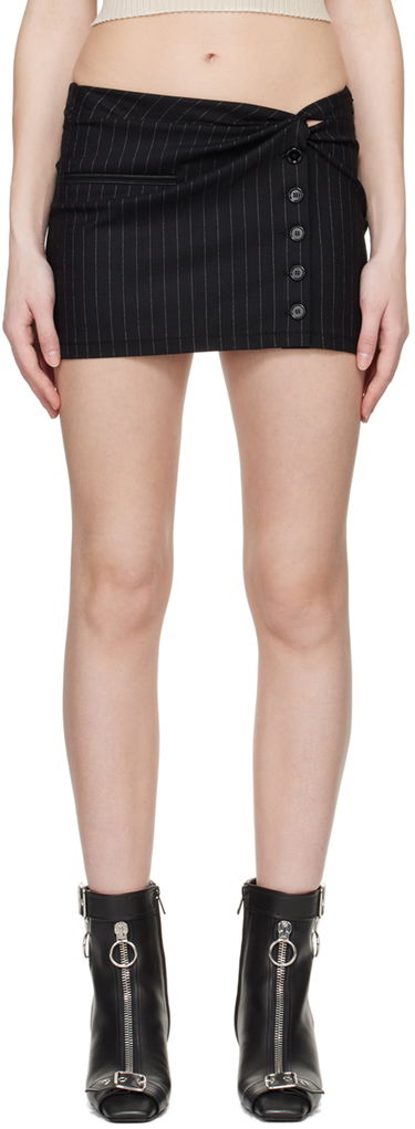Nederdel Courrèges Twist Snaps Miniskirt Sort | 124CJU140WO0092, 0