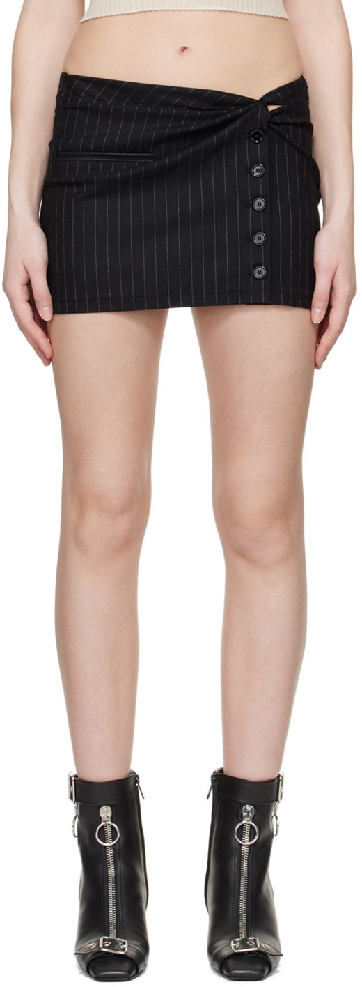 Nederdel Courrèges Twist Snaps Miniskirt Sort | 124CJU140WO0092