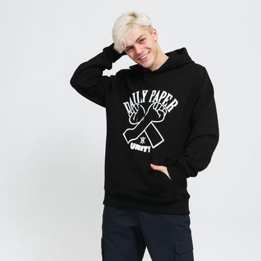 Sweatshirt DAILY PAPER Milo Hoodie Sort | 2211095, 0