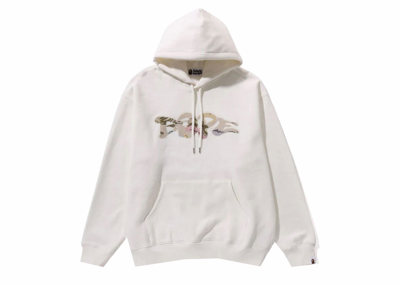 Sweatshirt BAPE BAPE Gobelin Patch Pullover Hoodie Ivory Hvid | 1J80-114-051, 0