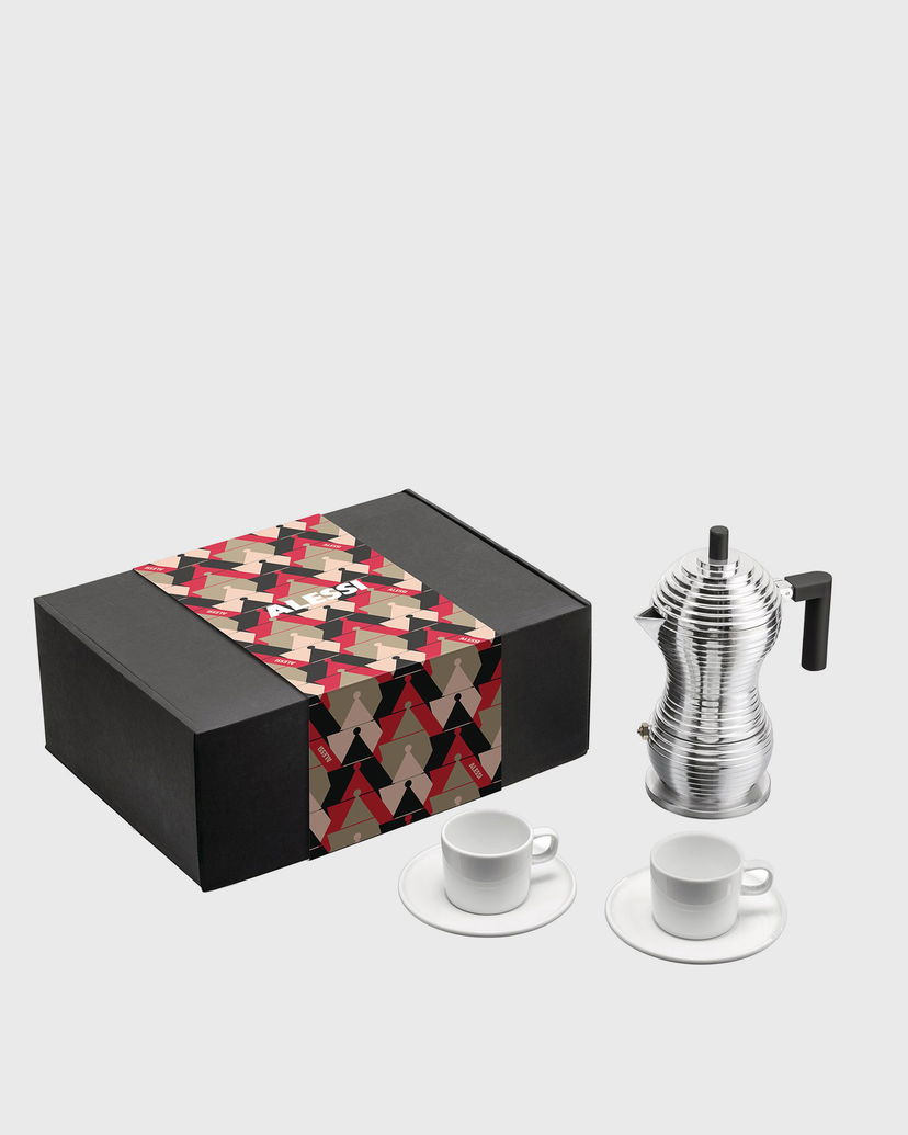 Collectible Alessi Coffee Gift Set Metalisk | MDL02BSET