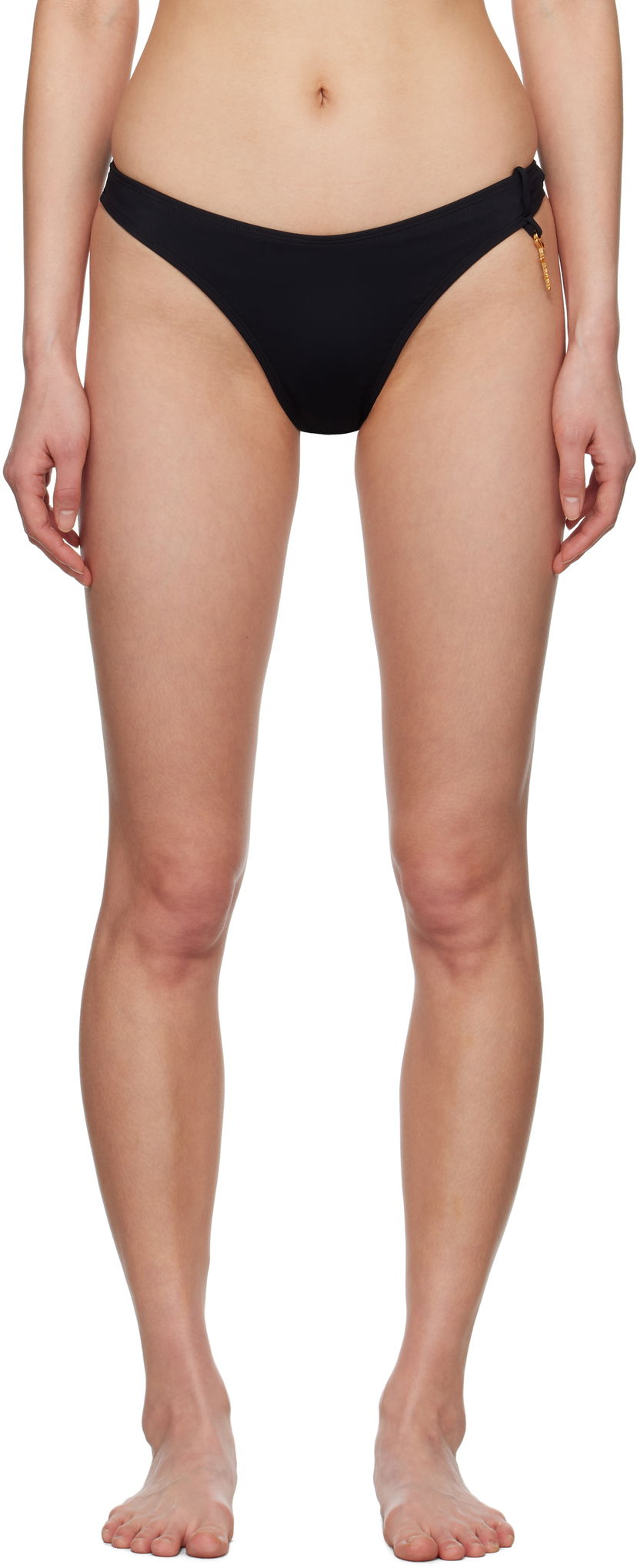 Badetøj Jacquemus Jacquemus Signature Bikini Bottom Sort | 25E251SW025-2294