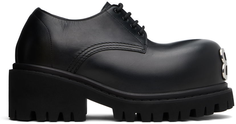 Tøj Balenciaga Balenciaga Stomper Derbys Sort | 807326WCDA0