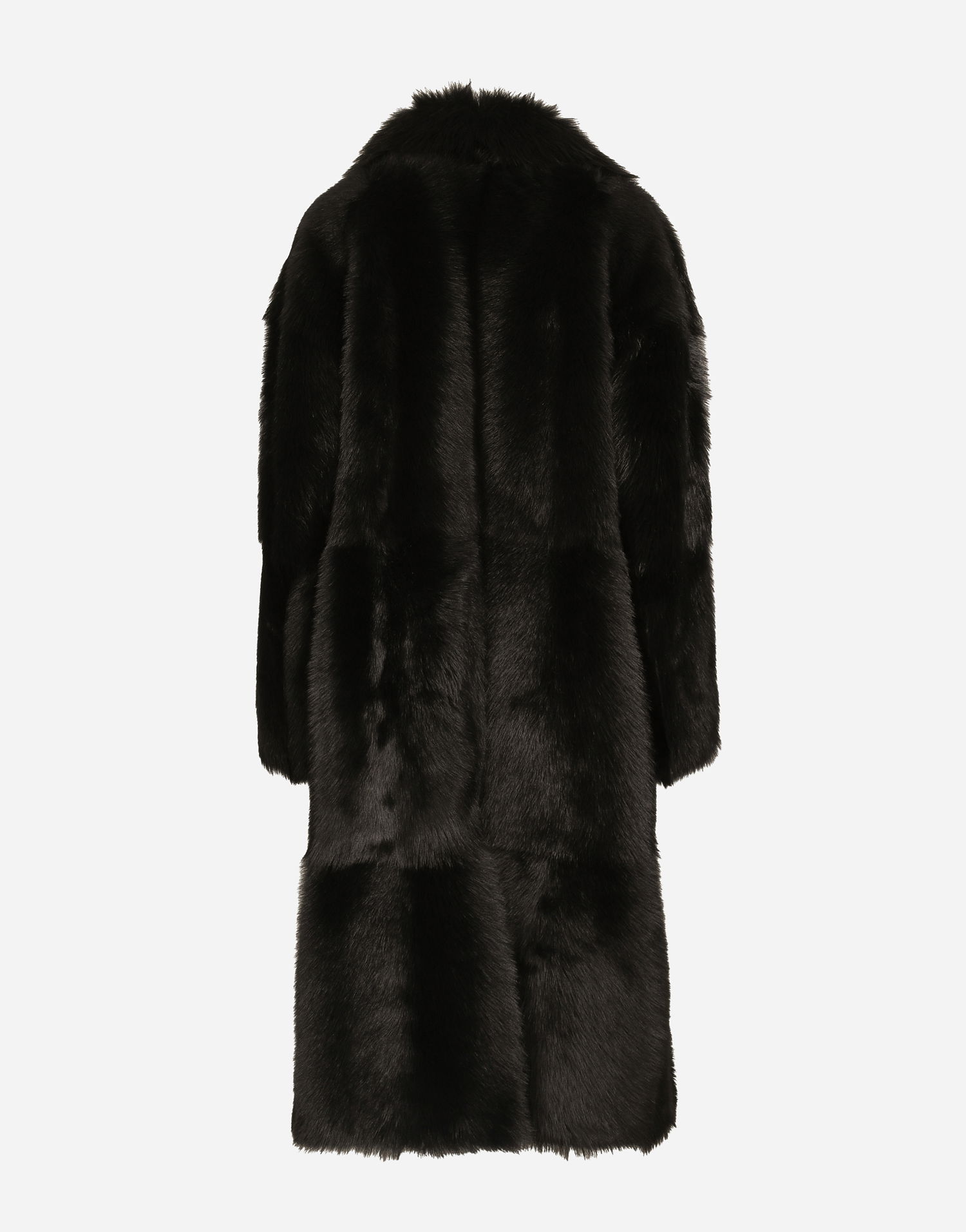 Frakker Dolce & Gabbana Single-breasted Shearling Coat Sort | F0W2DFFUP9BN0000, 1