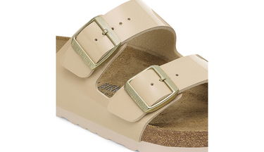 Sneakers og sko Birkenstock Arizona Birko-Flor Patent Regular Fit Sandal Beige | 1013069, 6
