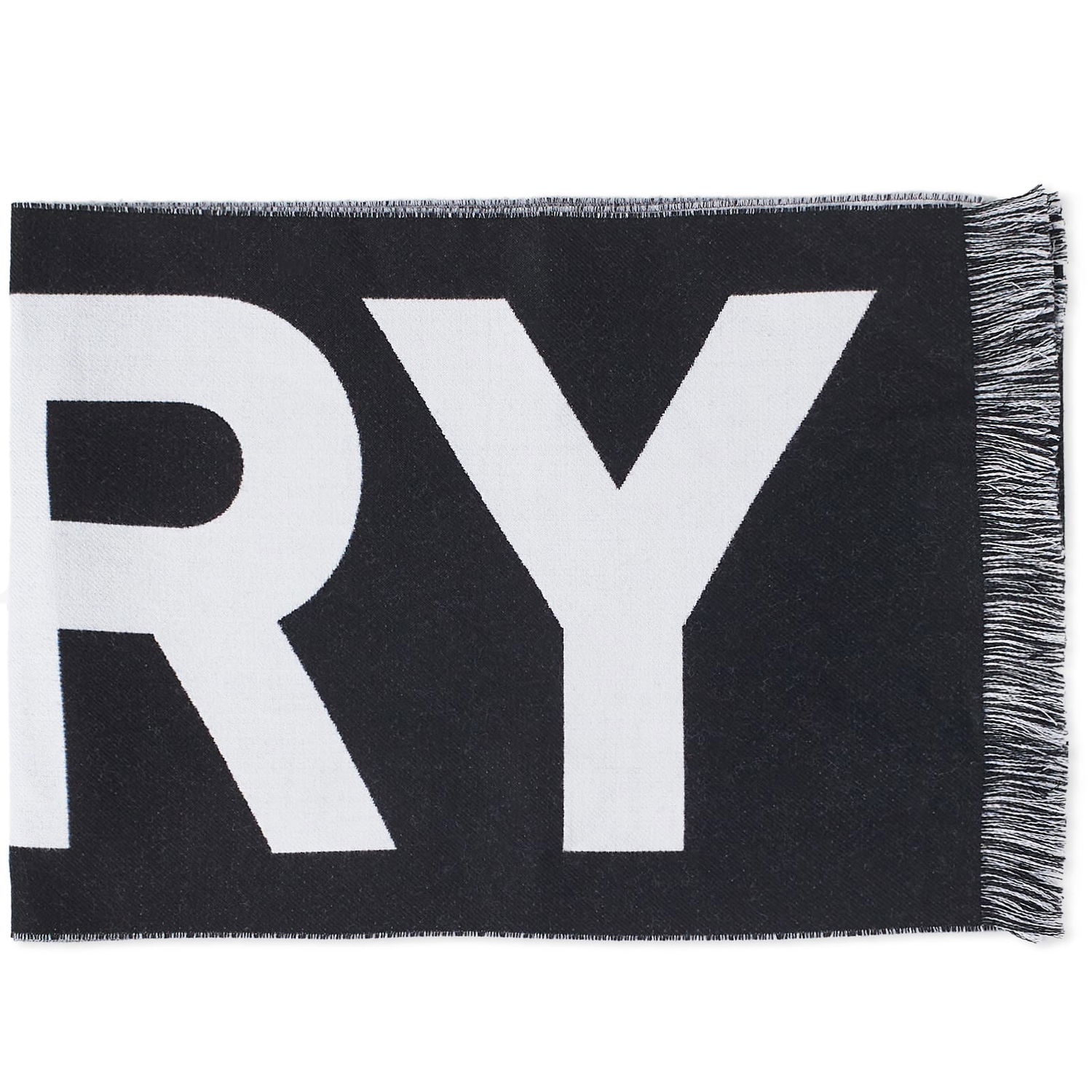 Tørklæde Burberry Logo Scarf Black Sort | 8054214-A1189, 0