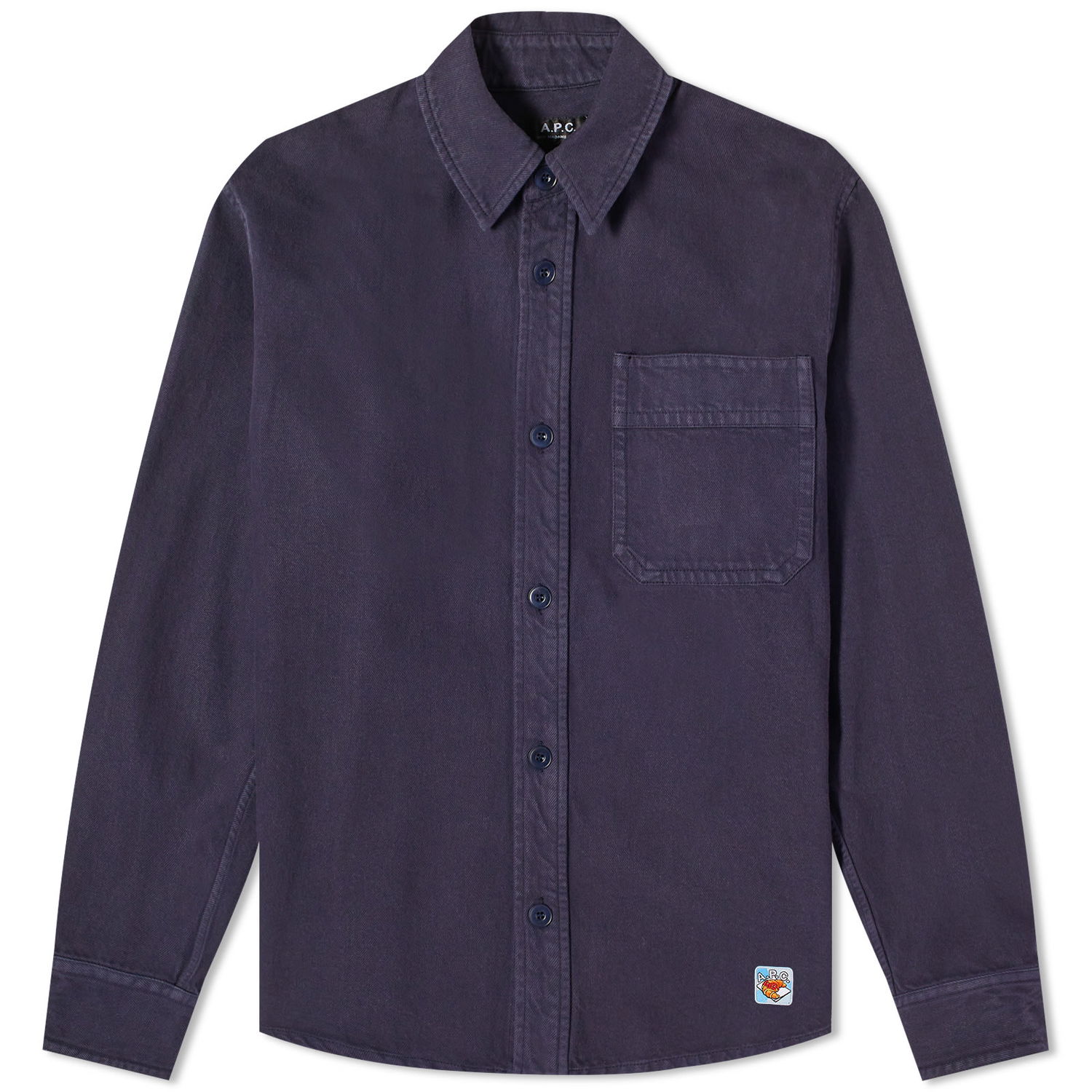 Skjorte A.P.C. END. x Men's 'Coffee Club' Basile Overshirt Mørkeblå | COFCN-H02875-IAK, 0