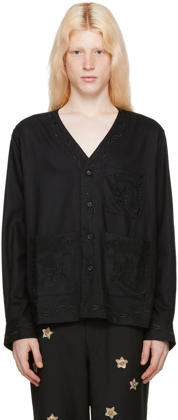 Skjorte Bode Dumas Shirt Sort | MRF23SH025