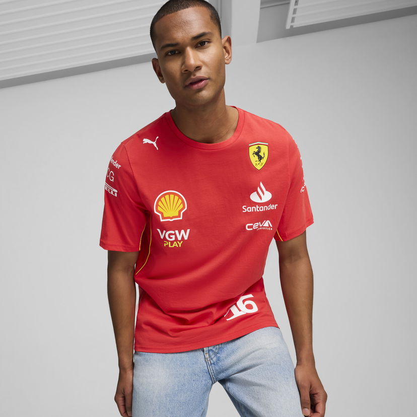 T-shirt Puma Scuderia Ferrari Leclerc T-Shirt Rød | 763605_01