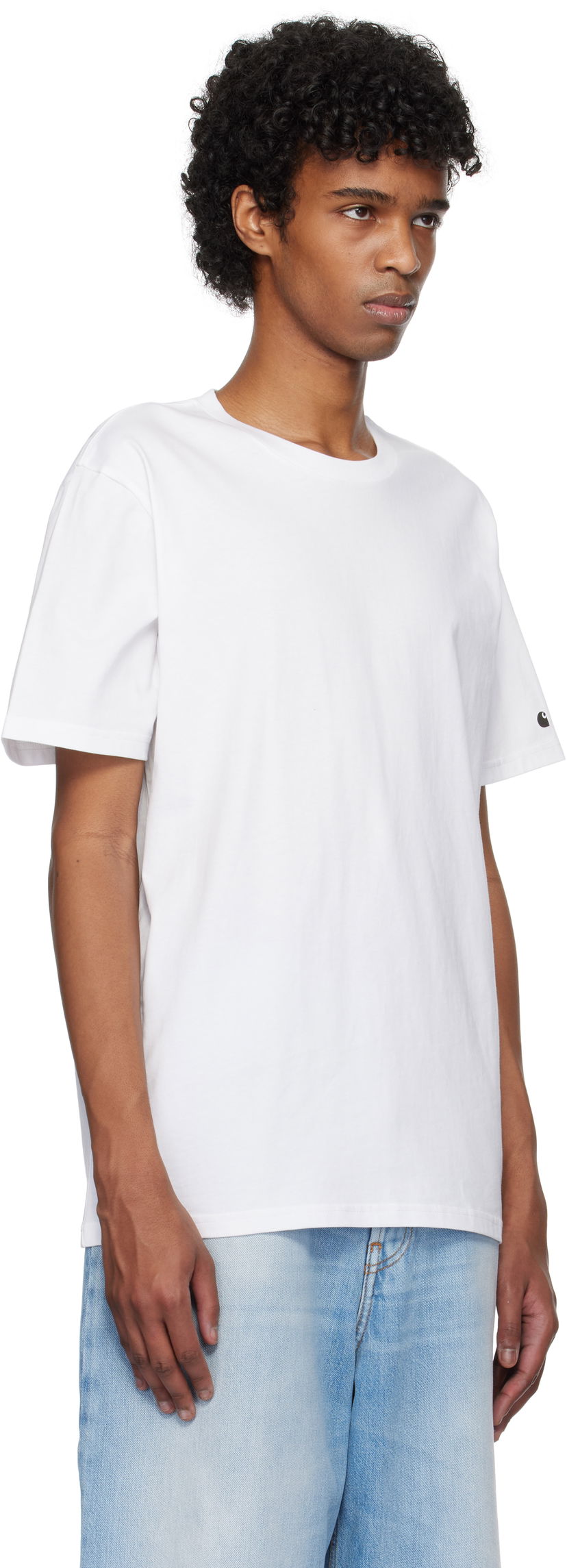 T-shirt Carhartt WIP Short Sleeve Base T-Shirt Hvid | I026264_00K_XX