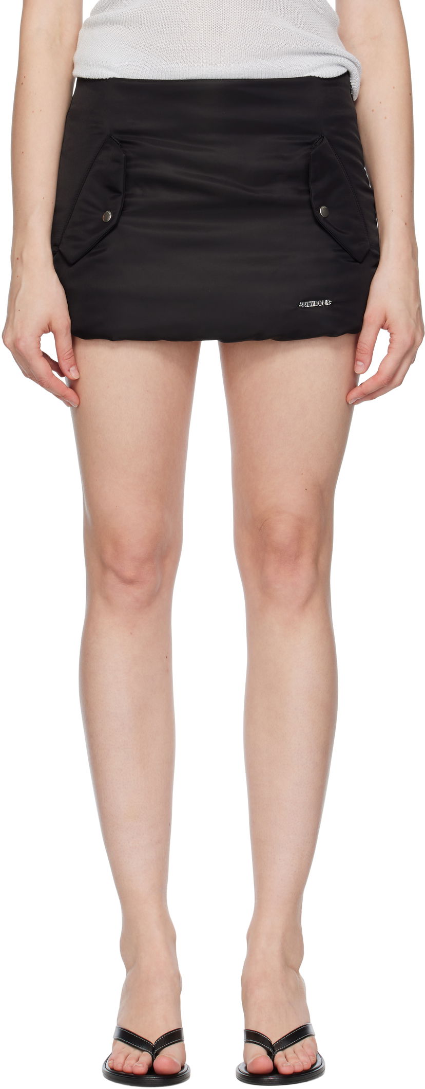 Nederdel We11done We11done Padded Miniskirt Sort | WD-SK2-25-260-W-BK