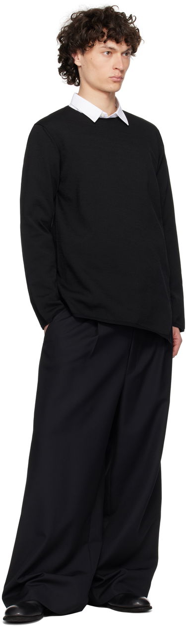 Sweater Comme des Garçons Comme des Garçons Homme Plus Asymmetrical Sweatshirt Sort | PO-N007-S25, 3