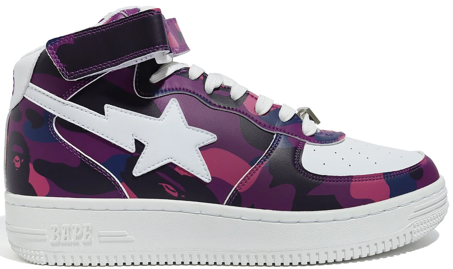 Sneakers og sko BAPE Bape Sta Mid "Camo Purple" Lilla | 1G80191008-PUR, 0
