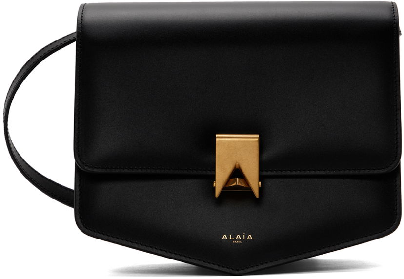 Skuldertaske Alaïa 'Le Papa' Black Leather Shoulder Bag Sort | AA1S01422CA191