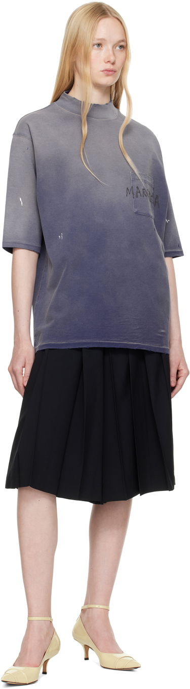 T-shirt Maison Margiela Maison Margiela Graffiti Logo T-Shirt Blå | S50GC0714 S24567, 3