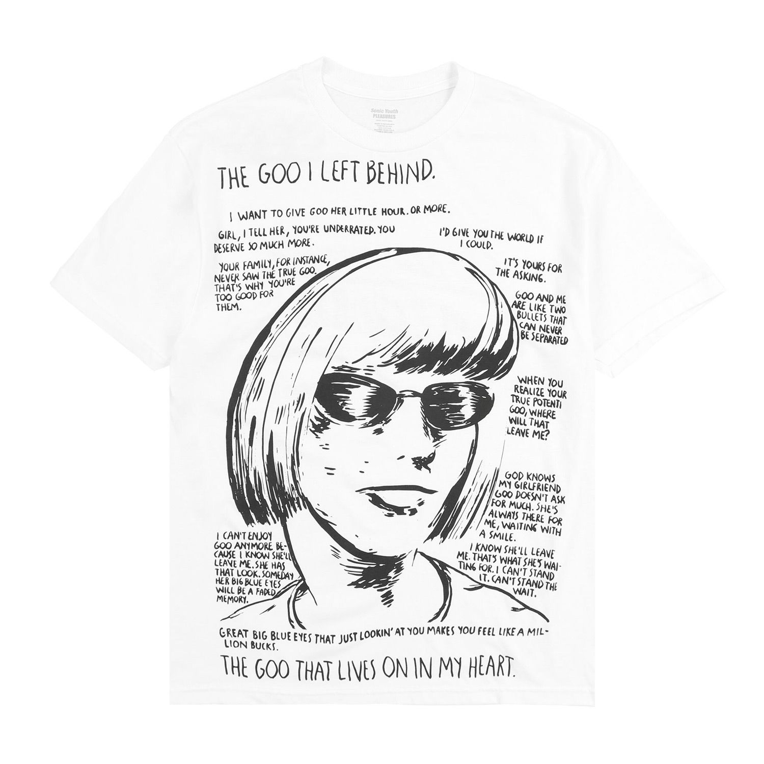 T-shirt Pleasures The Goo Hvid | P23SY018-WHITE, 0