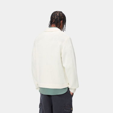Sweater Carhartt WIP Carhartt WIP Detroit Knit Jacket Hvid | A242021_12, 3
