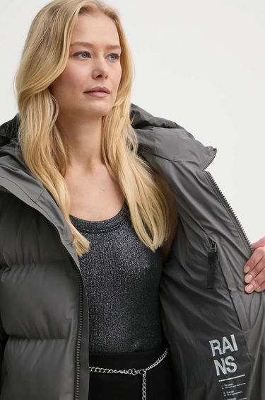 Puffer jakke Rains Long Puffer Down Jacket Grå | 15130.13, 8