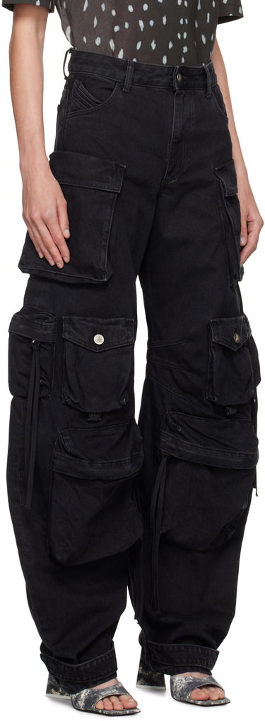 Jeans The Attico Attico Fern Cargo Jeans Sort | 236WCP84 D066, 1