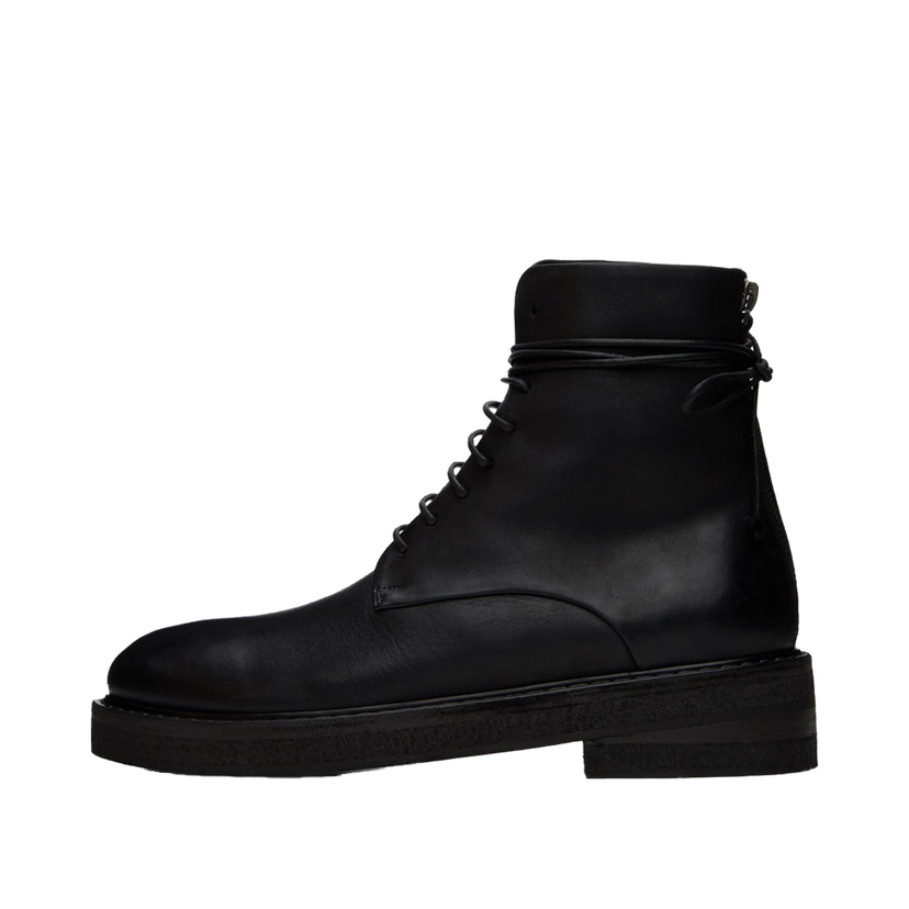 Sneakers og sko Marsèll Leather Boots With Wrap-Around Lacing Sort | MM2961 147666