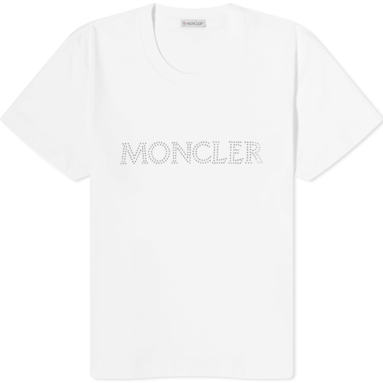 T-shirt Moncler Crystal Logo T-Shirt Hvid | 8C000-829HP-14-033, 0
