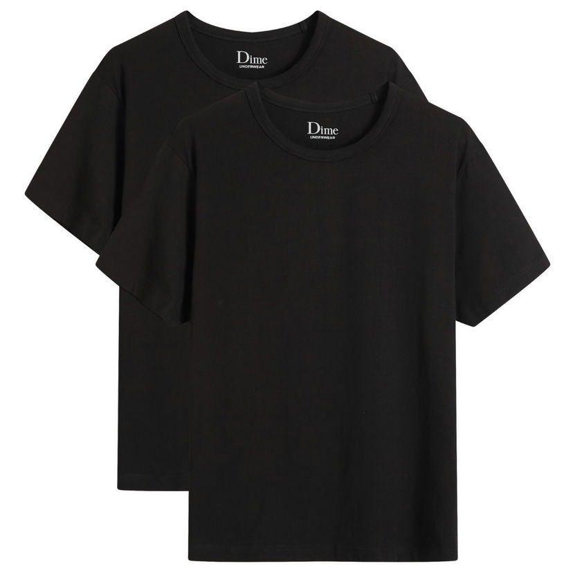 T-shirt Dime Dime Classic 2 Pack T-Shirts, Size Large Sort | DIMESU2535-BLK