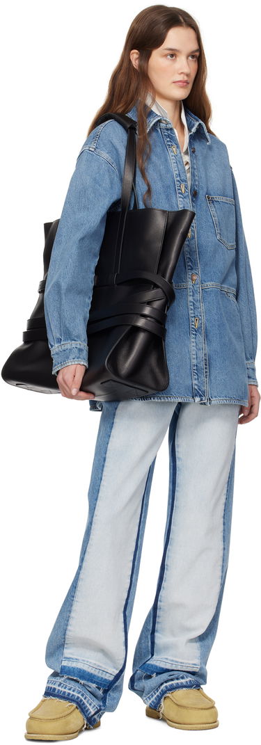 Mulepose Moschino Moschino 'Tie Me' Leather Tote Sort | MC4156PP1M 251MOOA0 000, 3