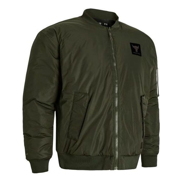 Bomberjakke Under Armour Project Rock Bomber Jacket Grøn | 1382278-390, 0