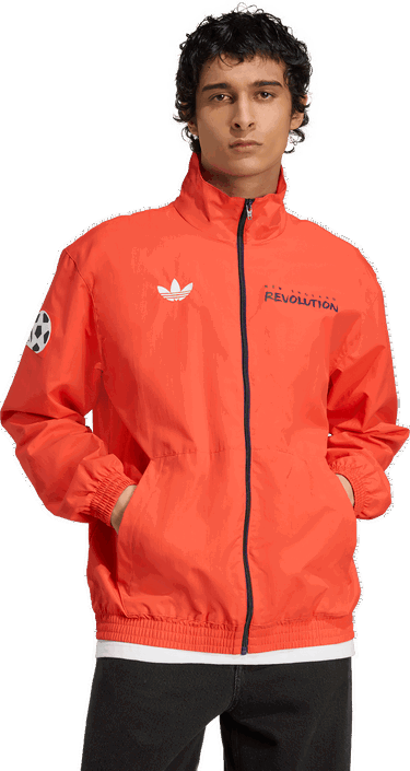 Jakke adidas Originals New England Revolution Anthem Jacket Orange | jm5023, 3