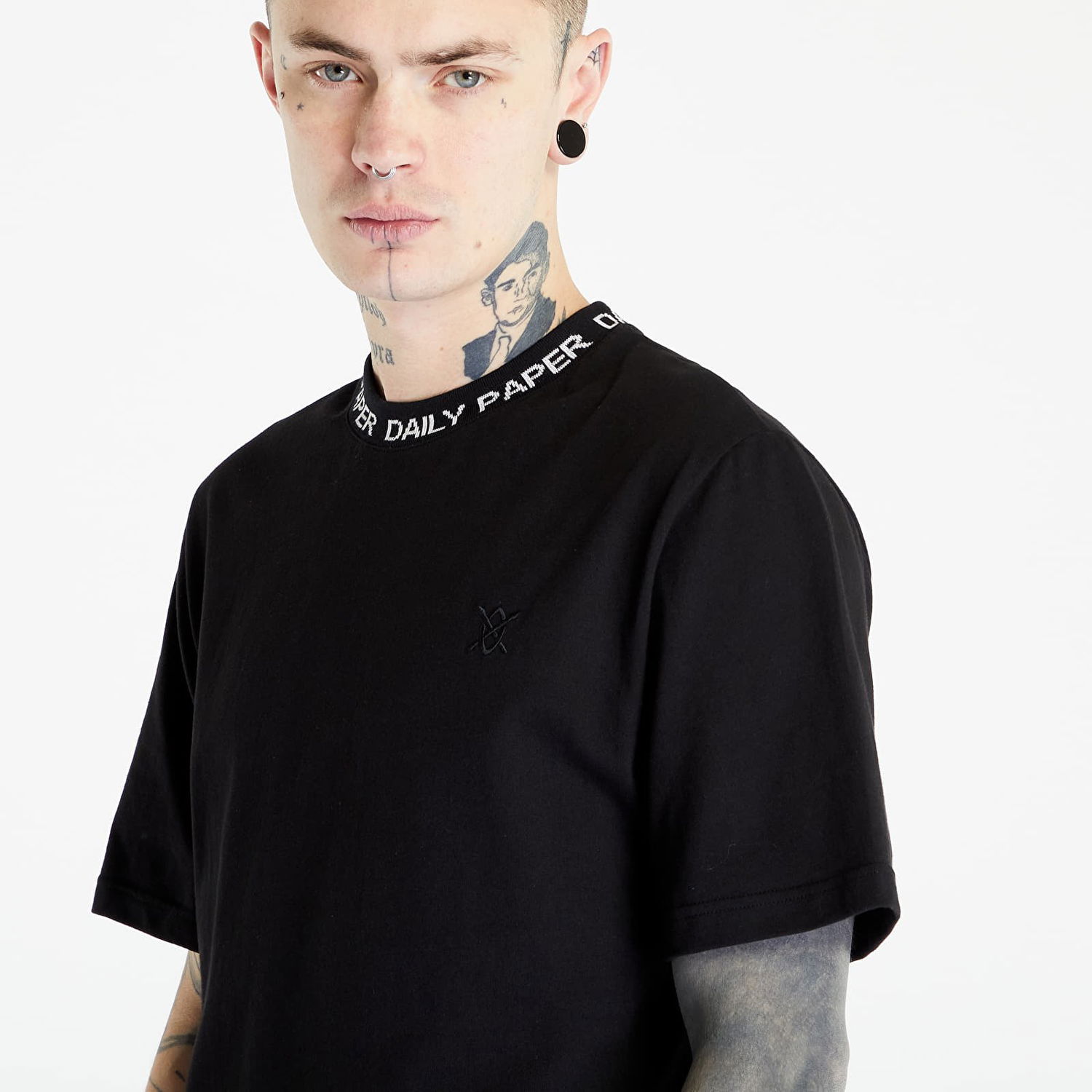 T-shirt DAILY PAPER Erib Short Sleeve Tee Sort | 2109141, 1