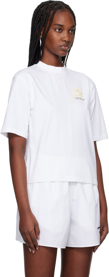 T-shirt Off-White Off-White Roses Arrows Boxy T-Shirt Hvid | OWAA124S25JER0010110, 1